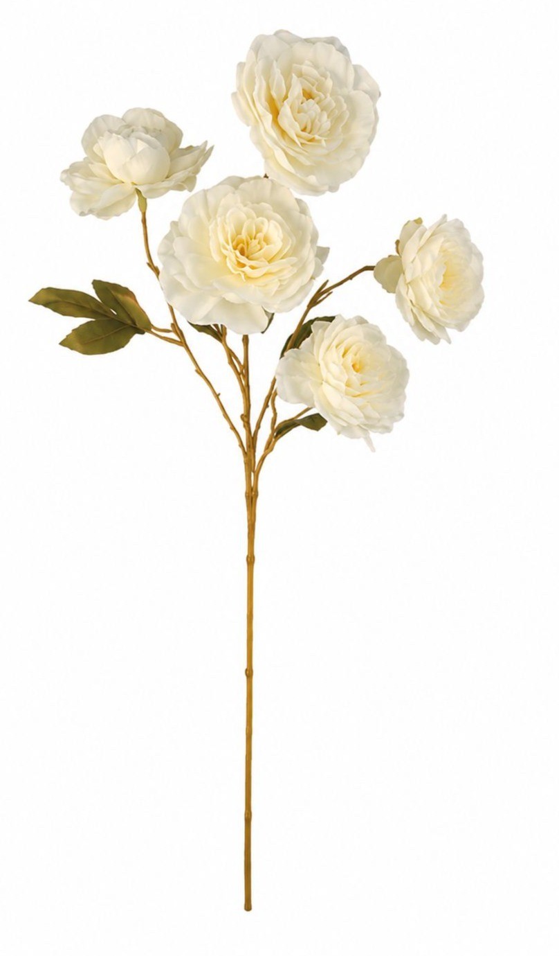Cream Ranunculus Stems, Faux Ranunculus Flowers, Artificial Flowers, Ivory Flora