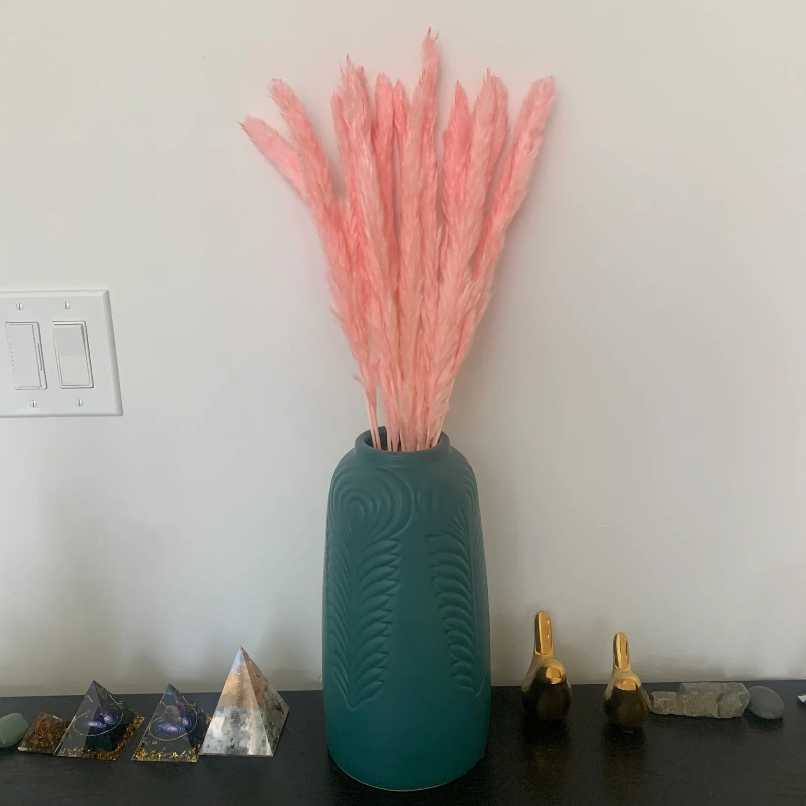 15 stems Pink Pampas Grass 20″-21″