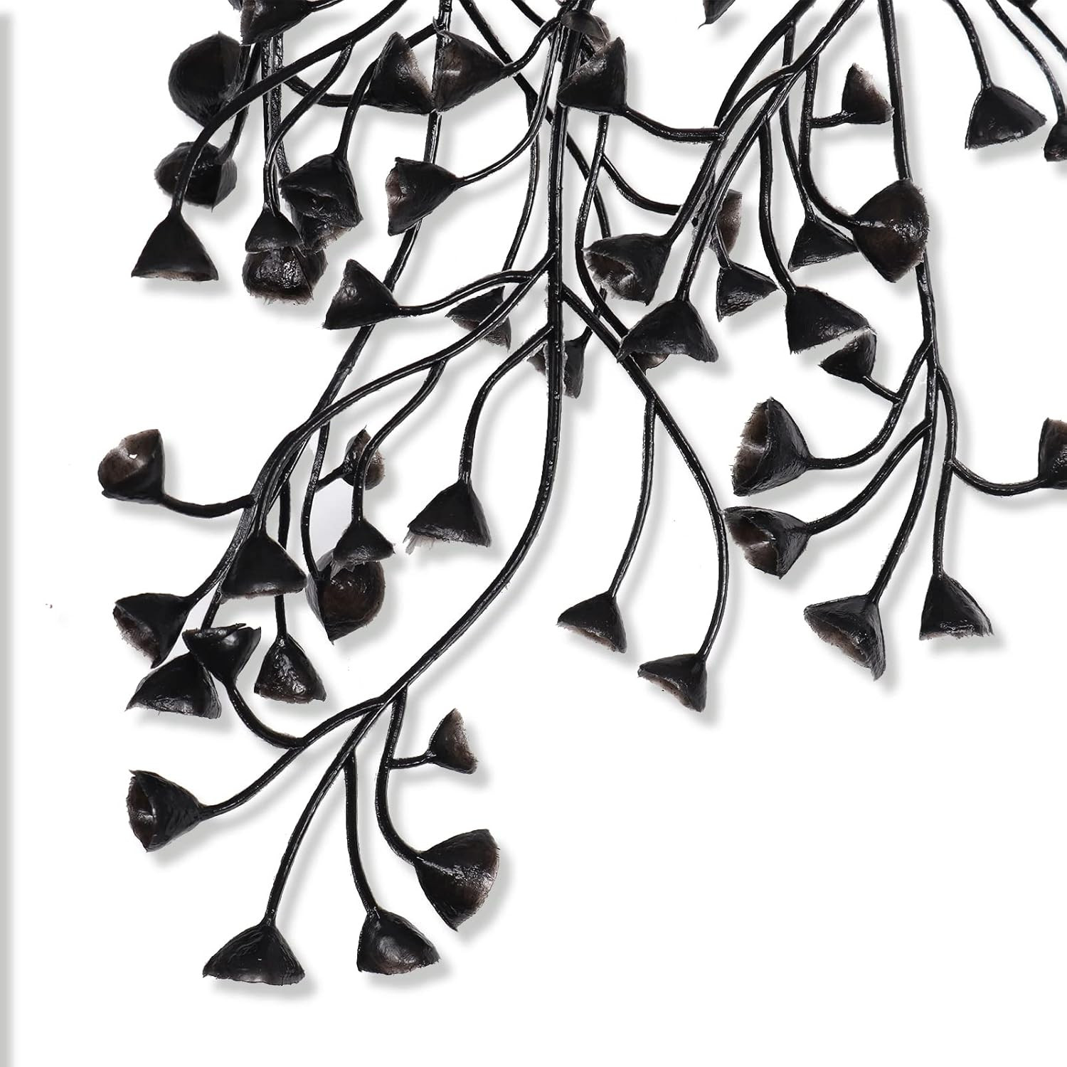 RECUTMS Artificial Hanging Plants Indoor 4 Pcs Ferns 4p-black