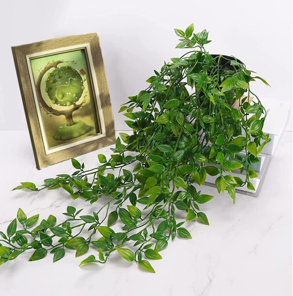 85cm Faux Ivy Hanging Plants in Pots – No Maintenance Greenery for Home & Office