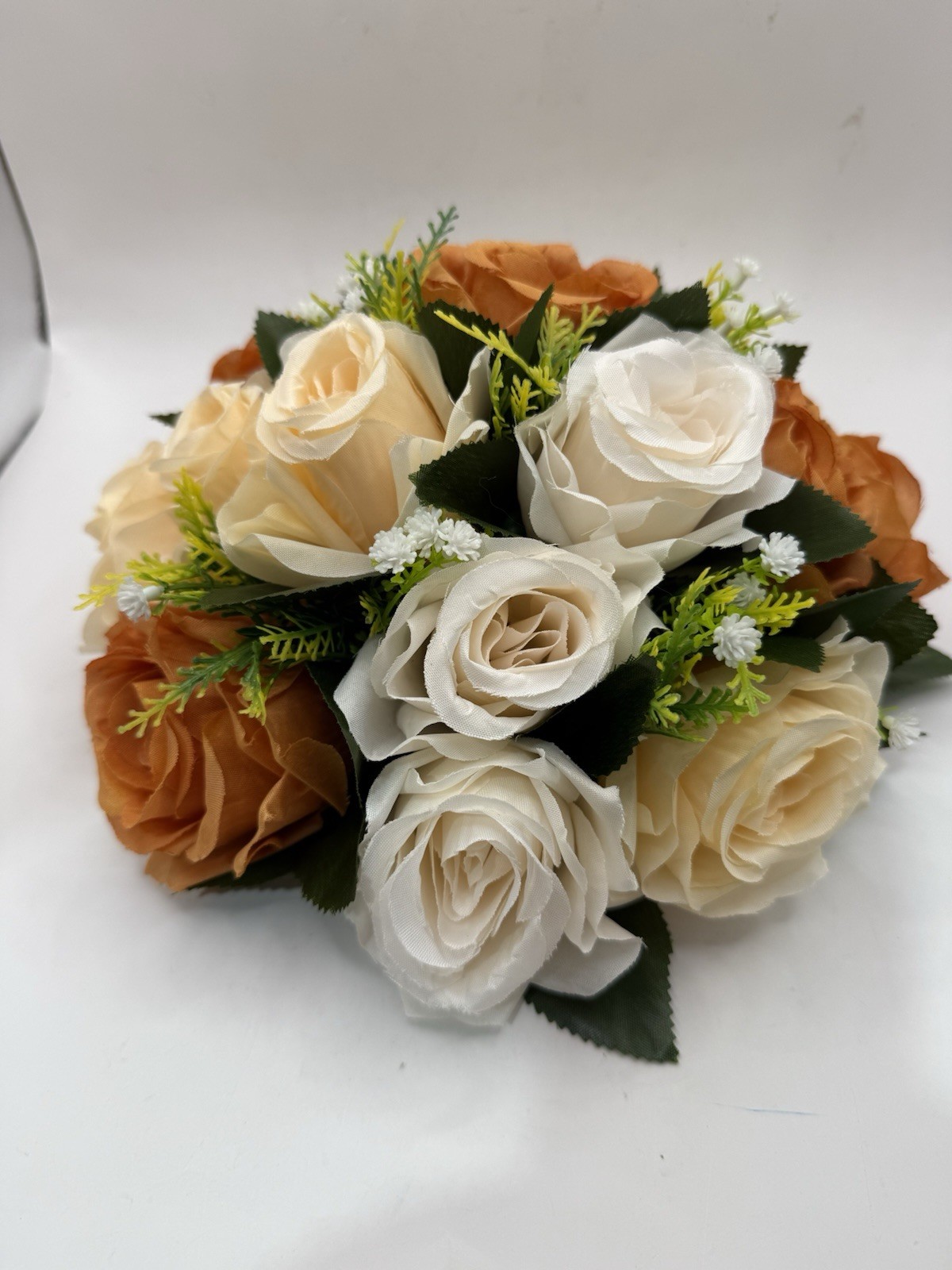 BLOSMON Flower Balls Wedding Rose Centerpieces 6 Pcs Terracotta Fake Flowers