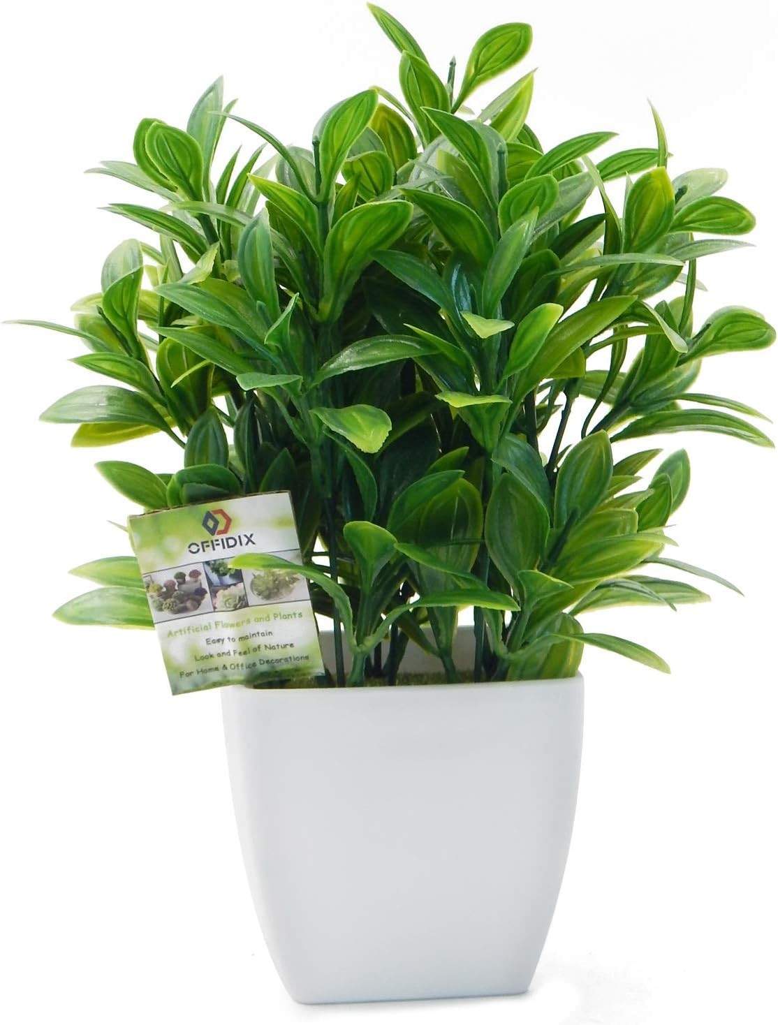 Versatile Faux Eucalyptus with White Vase – Ideal for Gift & Decoration