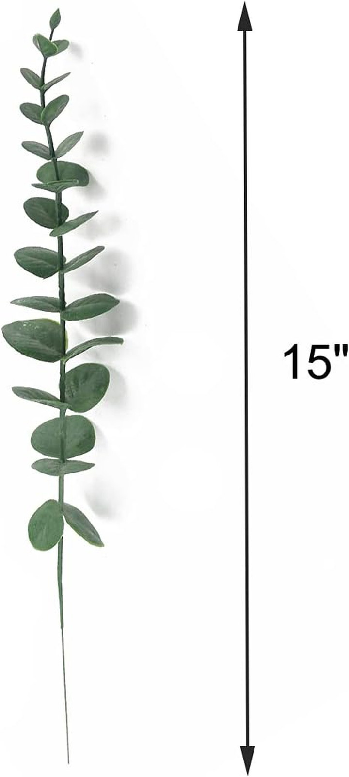 5 Pcs Real Touch Leaf Artificial Eucalyptus Stem Faux Eucalyptuses Wedding Bouqu