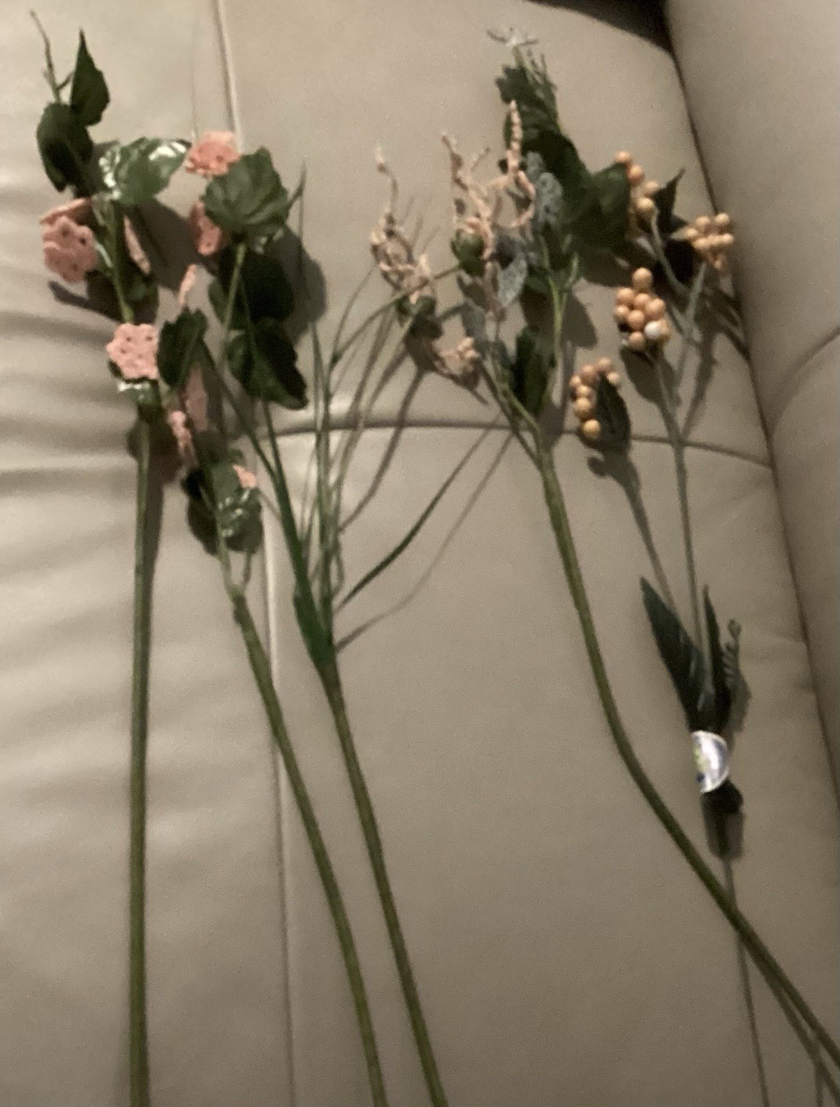 Artificial Flowers Lot Of 37 Pieces – Mixed Variety & Colors for Decor