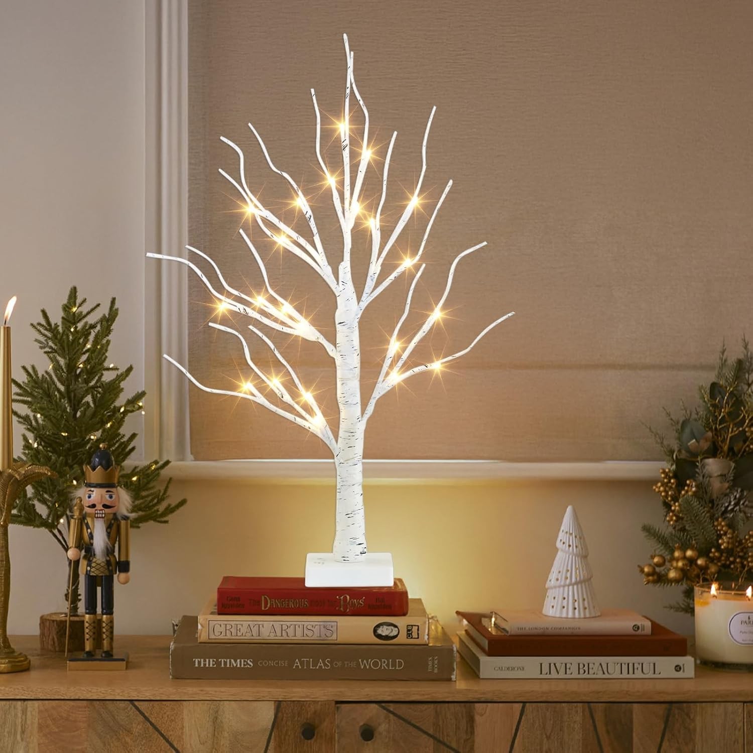 PEIDUO Artificial Tree for Easter Decorations, 2 FT Birch