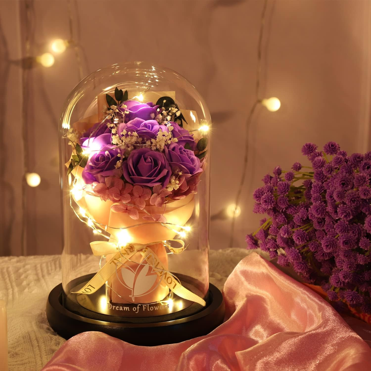 Eternal Rose in Glass Dome – Perfect Gift for Women on Any Occasion