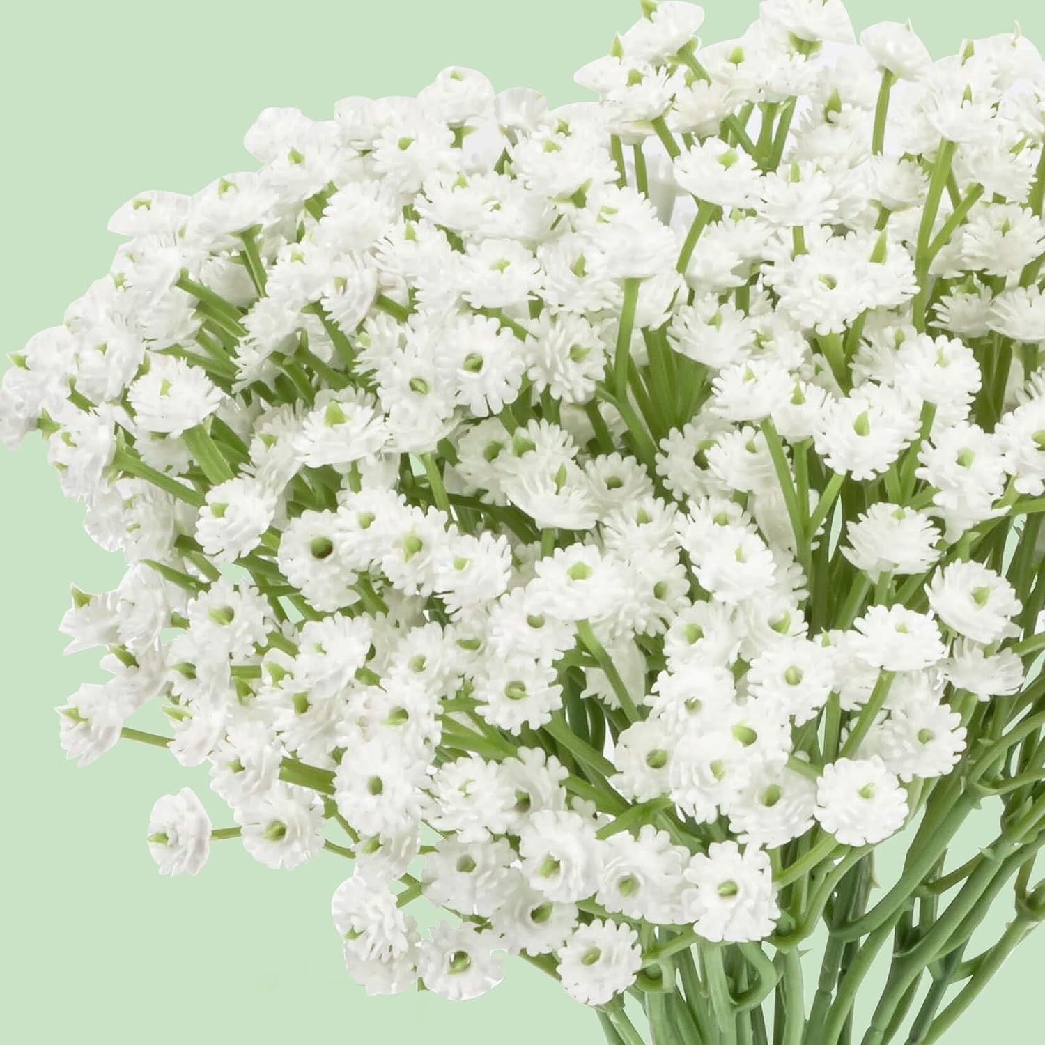10 Baby Breath Artificial Flowers – 7.6″ Babies Breath Flowers Artificial Faux