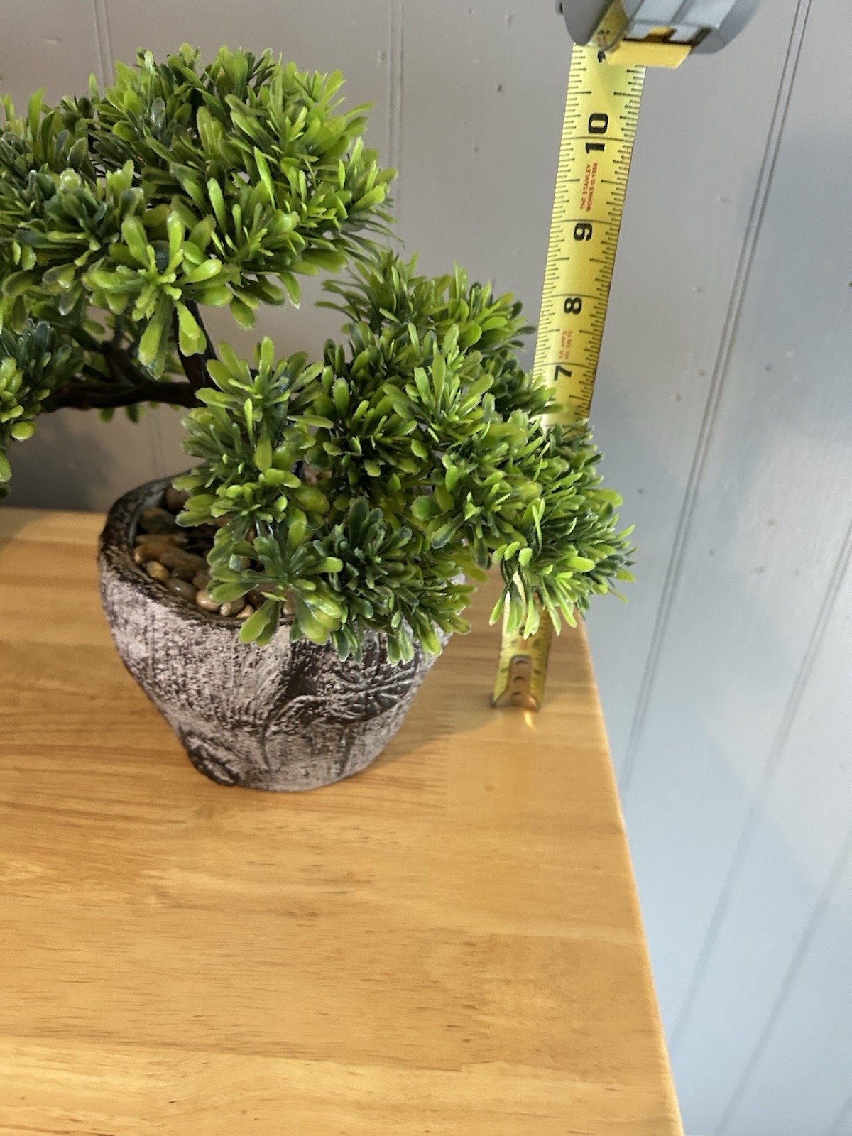 Artificial Bonsai Tree for Office Desk Potted Japanese Pine, 10×9 Inch