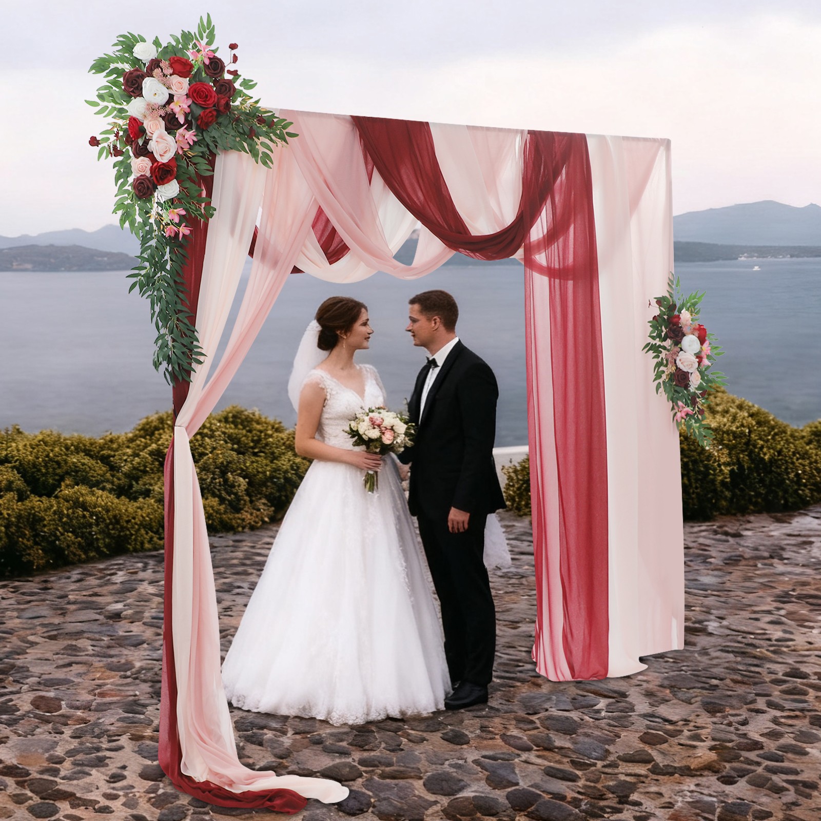 Decorative Artificial Flowers, Artificial Wedding Arch Flower Kit, Wedding Artif