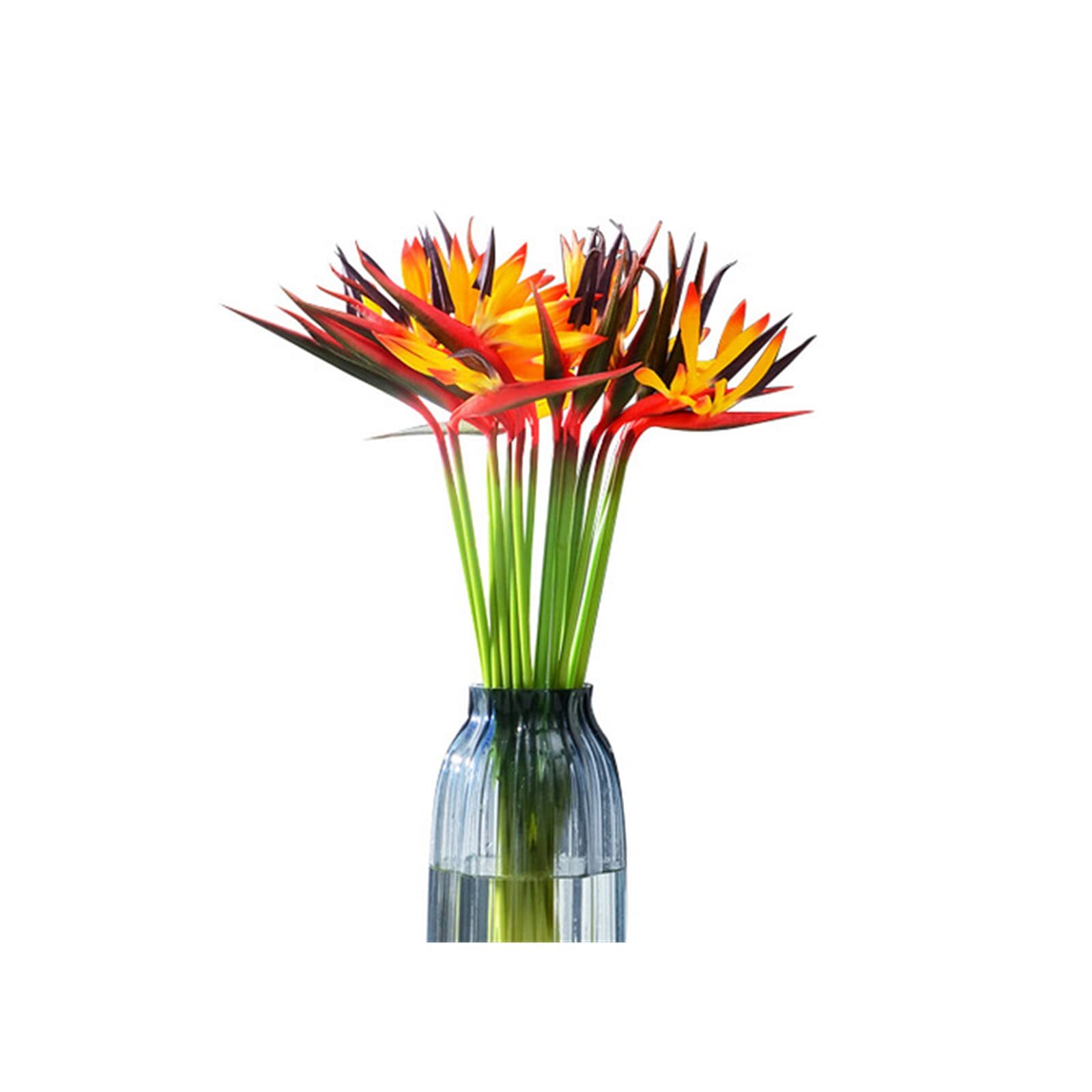 6 Pcs 23″ Yellow Artificial Bird of Paradise Flower Strelitzia Bouquets