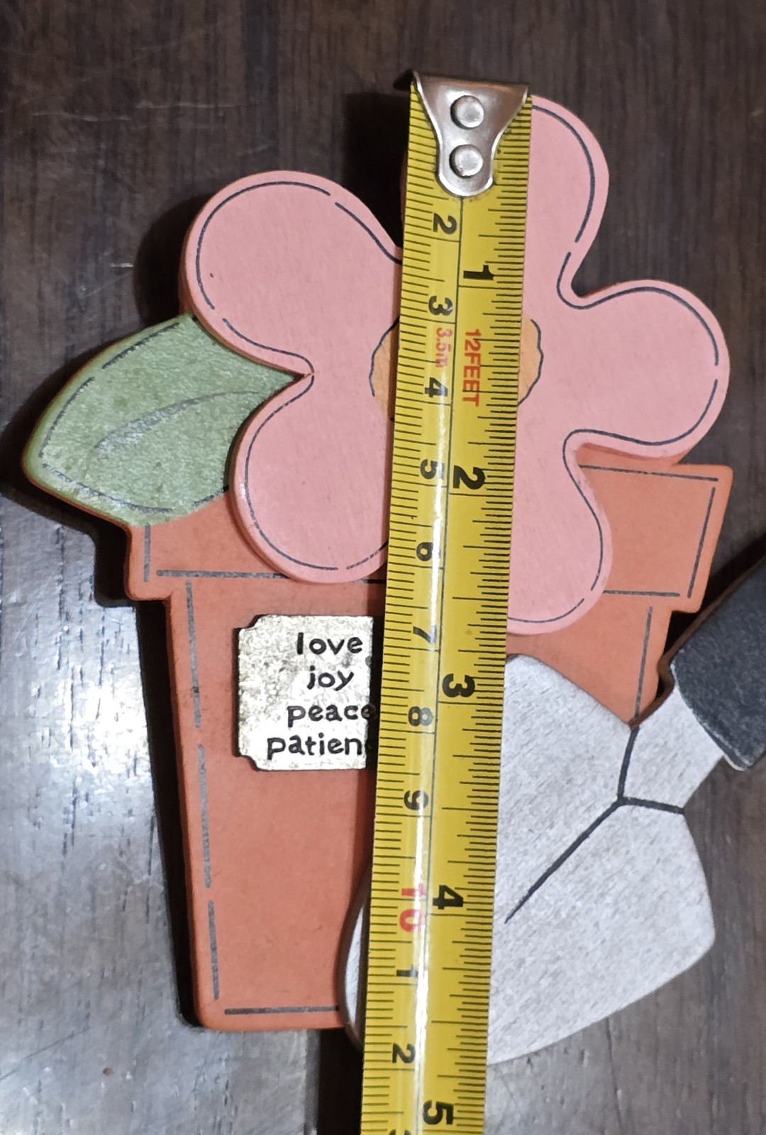 4⅞” Hand Made Flower Pots Shovel Flowers Locker Fridge Magnet Planters Gift