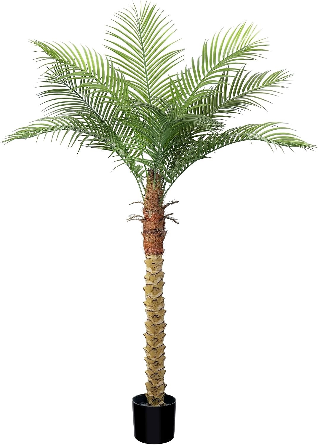 Artificial Phoenix Palm Tree 9ft Tall 2 Set – Fake Large Tropical Tree W/ 21