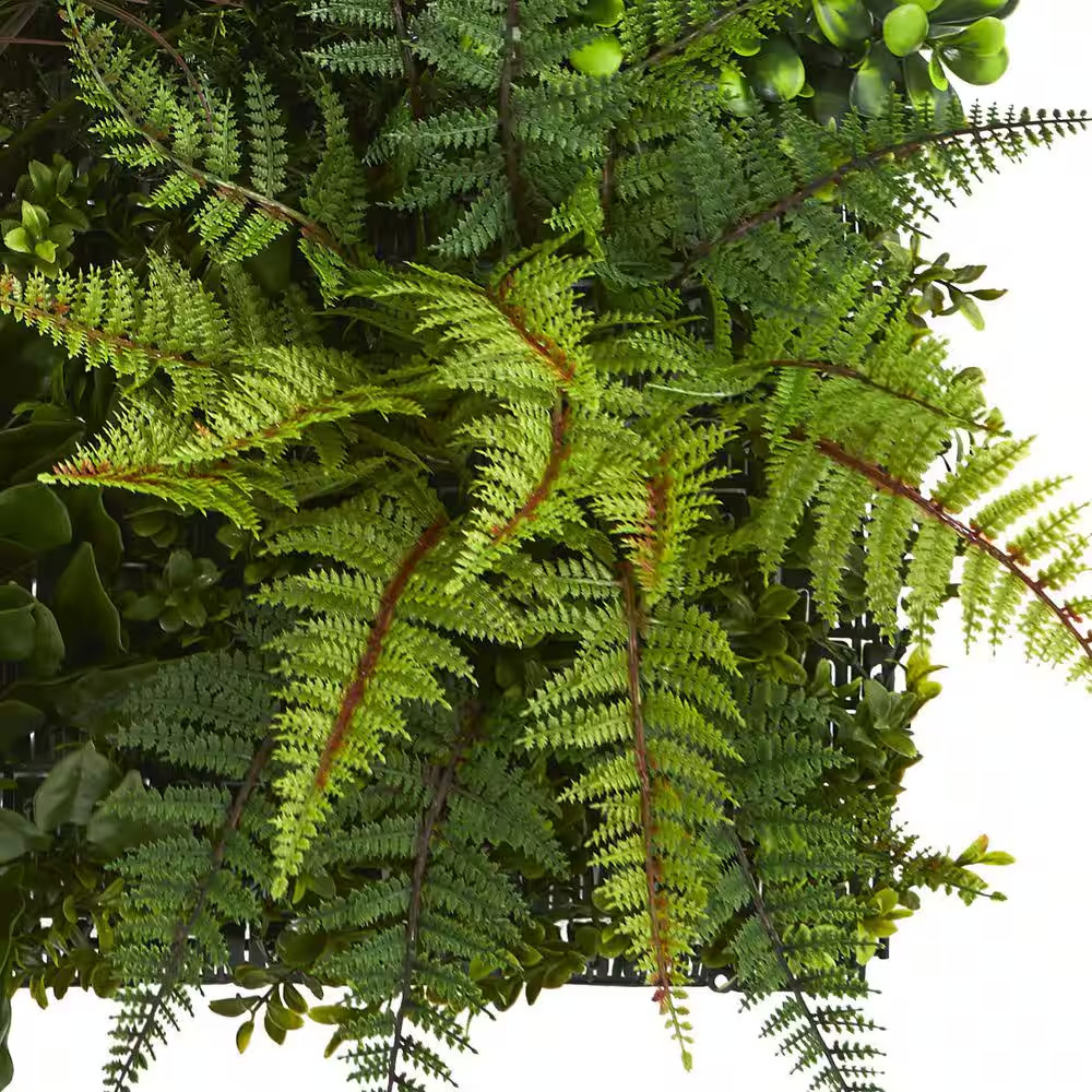 Indoor/Outdoor 29In. X 29In. Artificial Living Wall UV Resistant