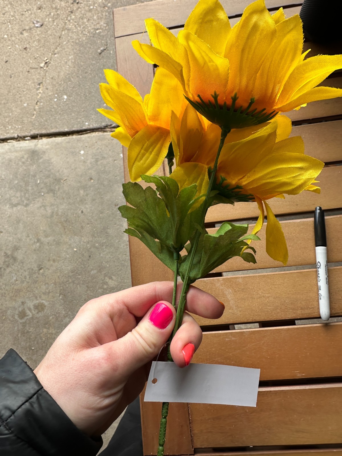 Artificial Sunflower Stems Yellow Faux Sunflowers Farmhouse Decor New Wire Stem