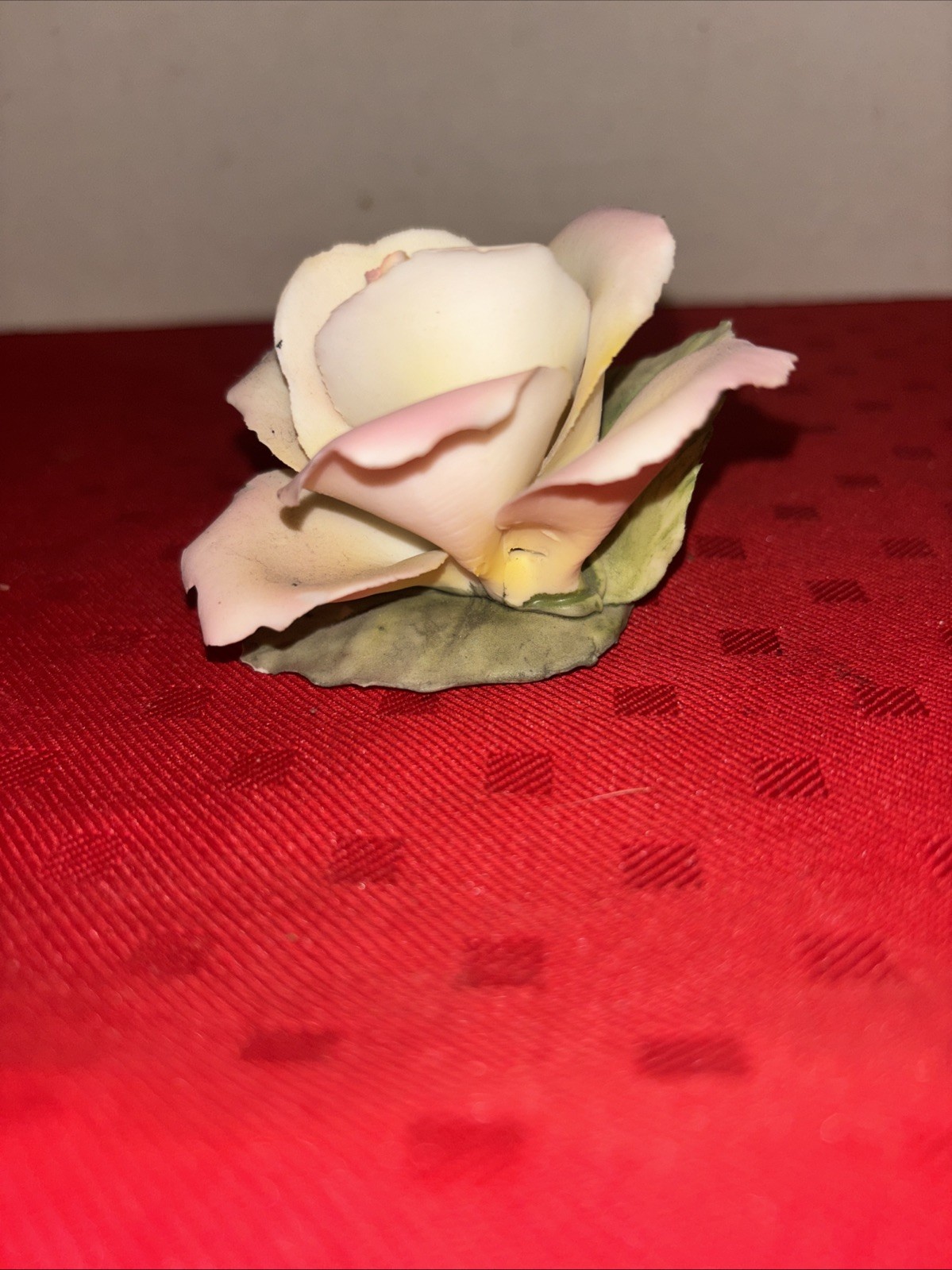 Napoleon Italy? Rose flower figurine bisque