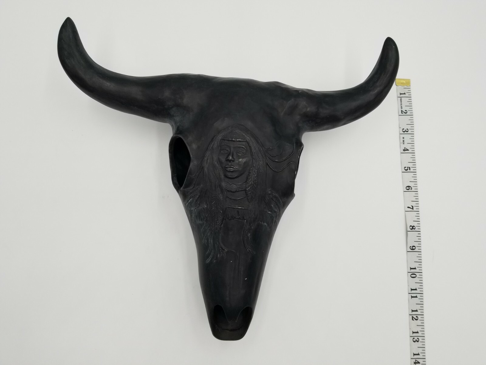 Faux Cow Skull Indian Engraving Artificial Farmhouse Decoration