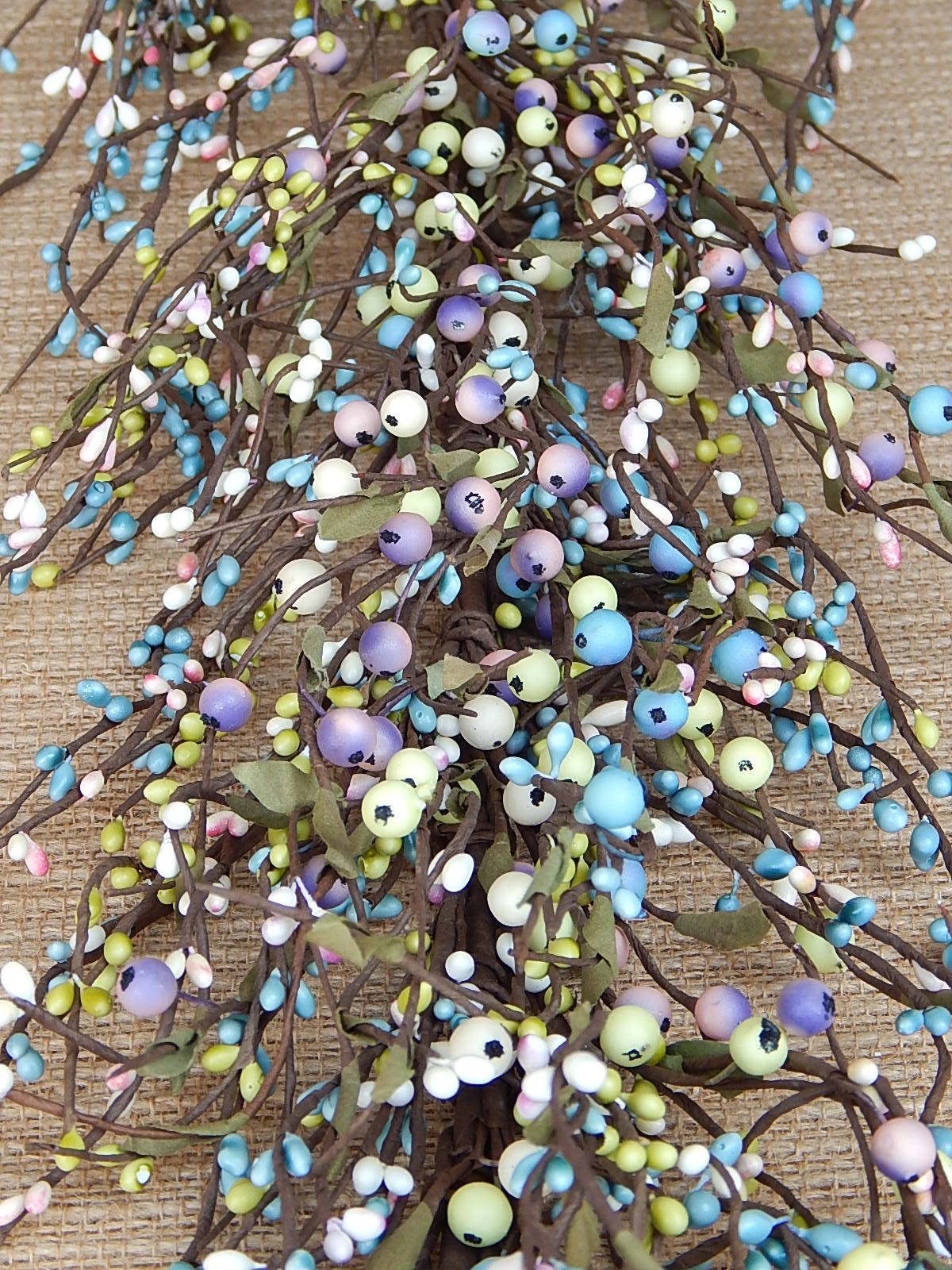 NEW PASTEL Spring Pip Berry MIXED Garland PASTEL MIX 53″