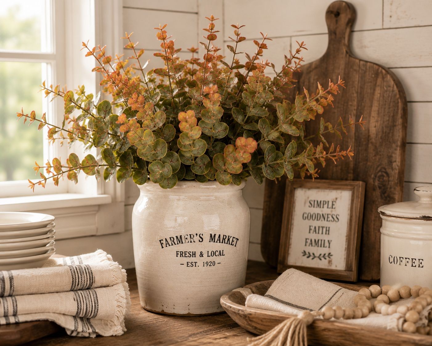 Artificial Eucalyptus Stems Faux Eucalyptus Bundle Fall Greenery Autumn Eucalypt