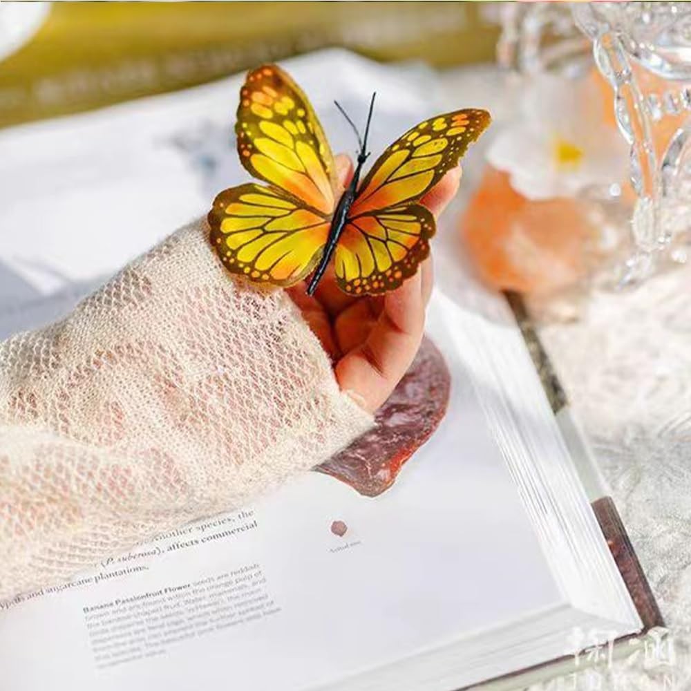 Artificial Butterfly Branche, Simulation Branch Stems with Fake Butterfly Flo…
