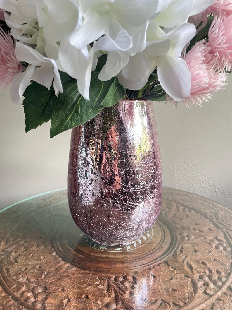 Chic Pink Orange Centerpiece Home Decor Living Dining Room Bedroom Accent