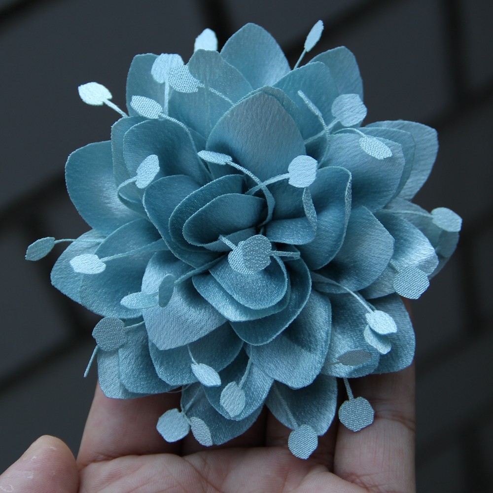 Fashion Multi-layer Large Fabric Handmade Collar Flower Lapel for Pins Suit