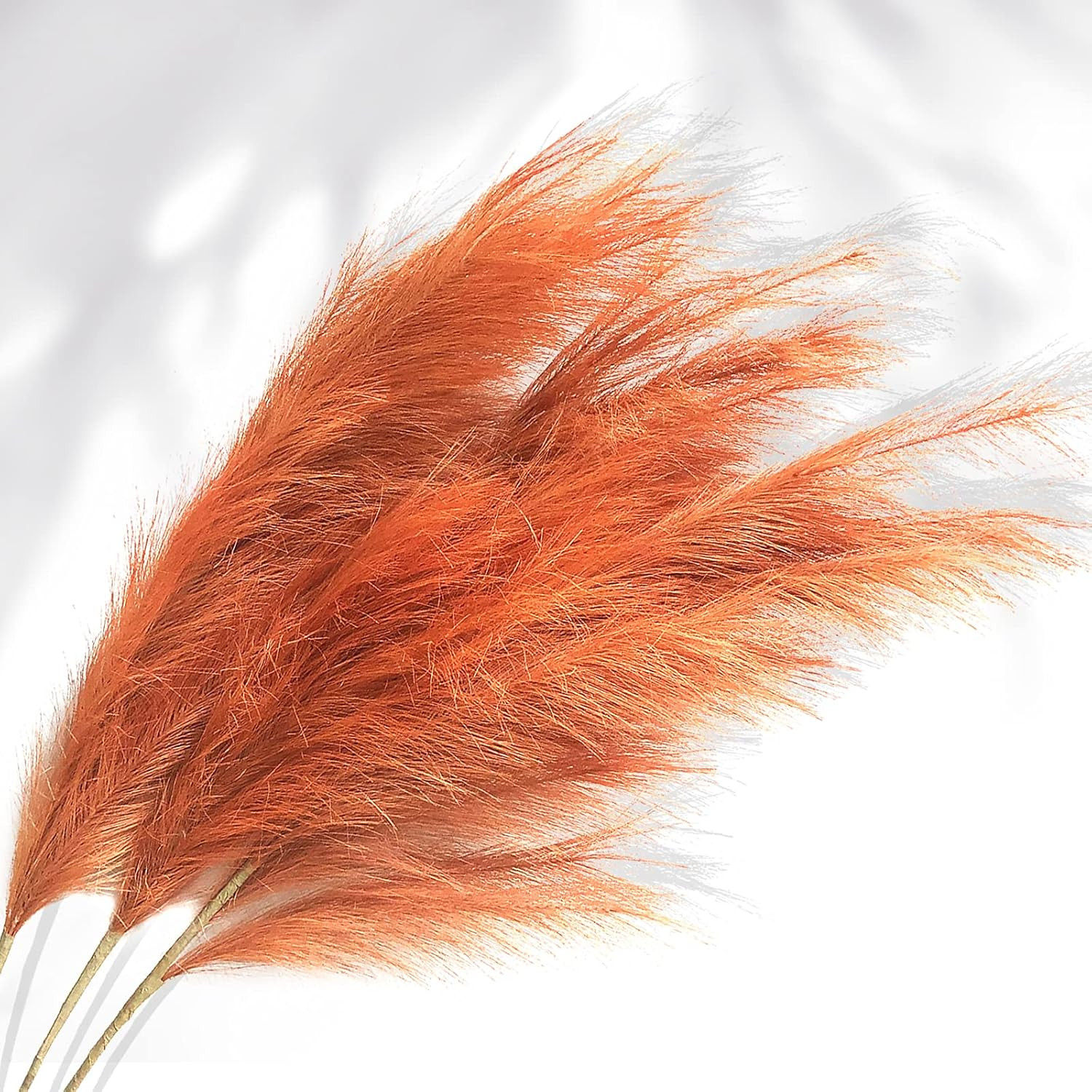 Faux Pampas Grass, 3PCS Large Tall 43” Fluffy Artificial Fake Pompous Grass for