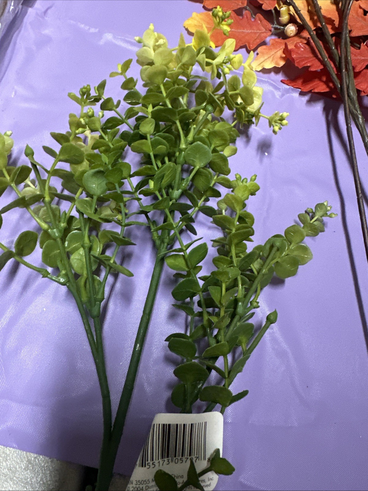 #A11 Lot 1 artificial flowers and leaves for decorations 3+ lbs
