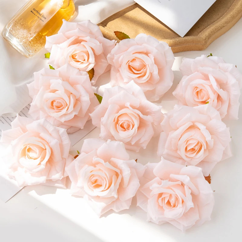100PC 10CM Wholesale Artificial Flowers for Scrapbook Christmas Home Decor