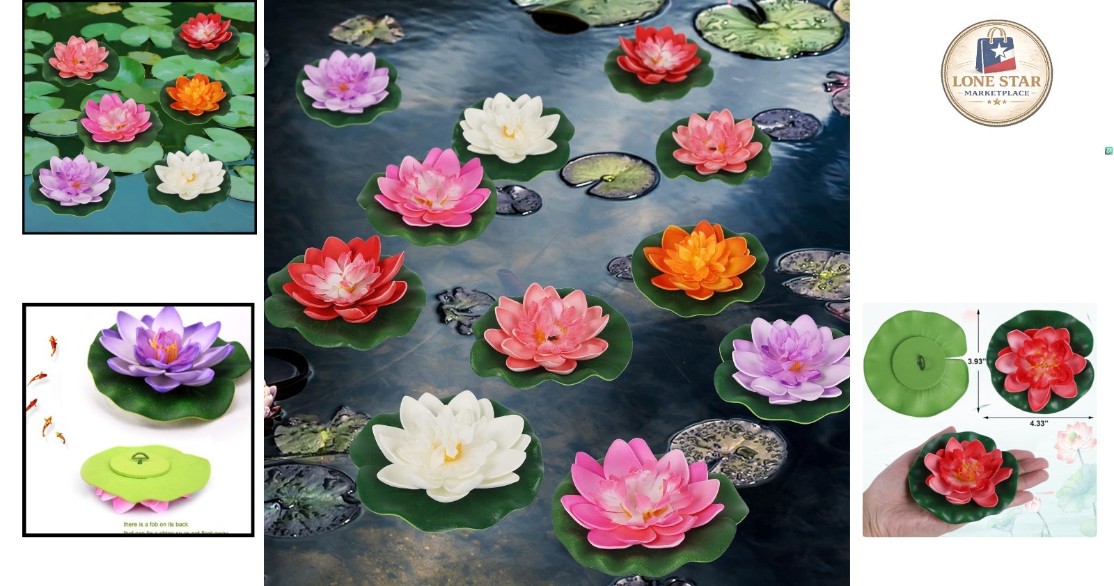 Realistic Artificial Lotus Flower Collection – 12 Pcs for Home and Garden Decor