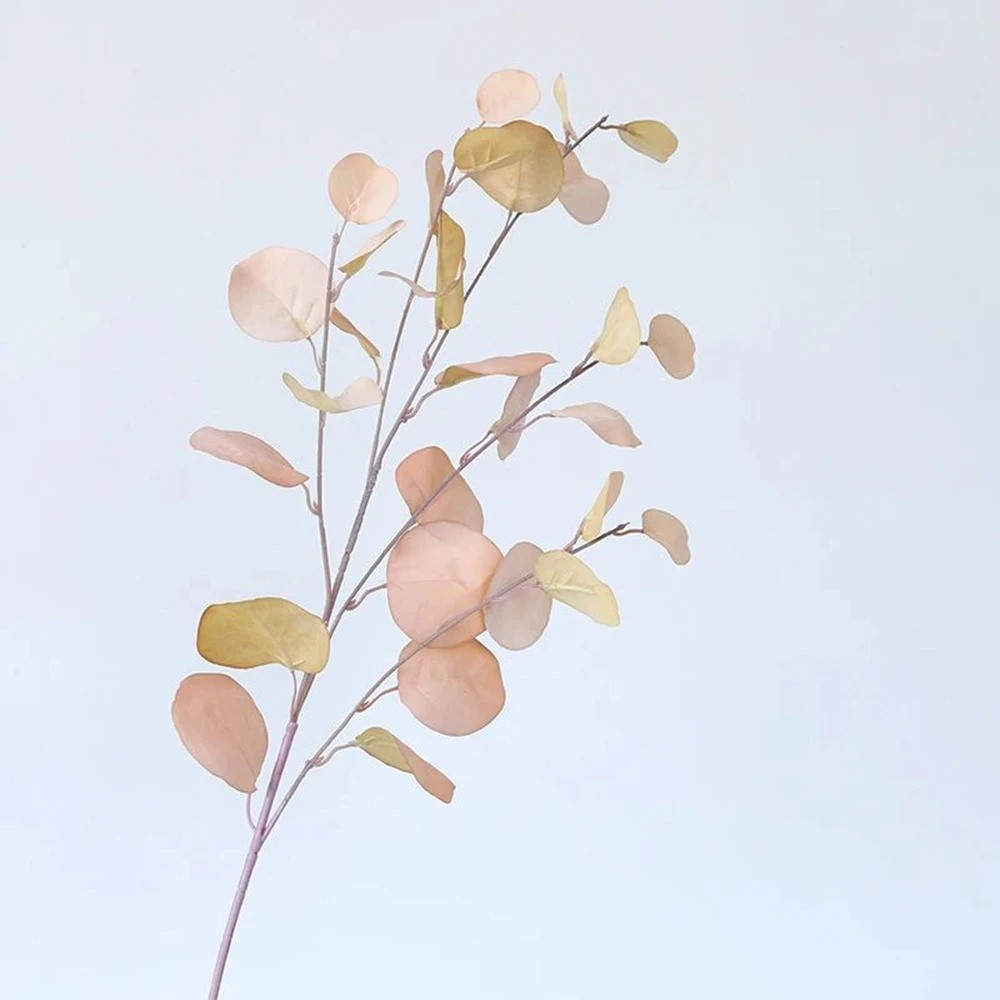 Artificial Eucalyptus Long Stem Leaves Money Plant Wall Home Wedding Decor