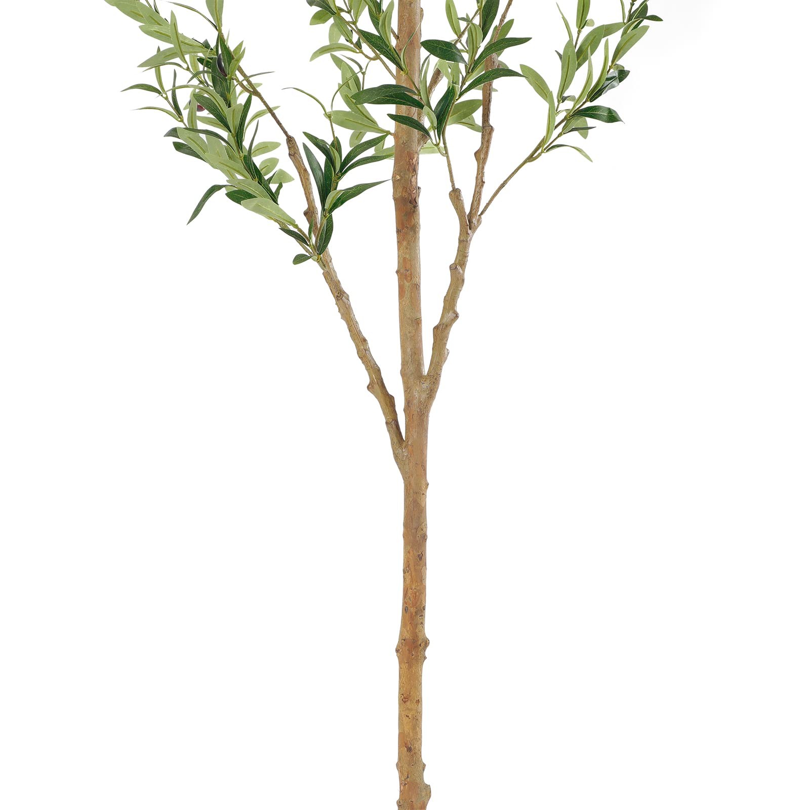 Faux Olive Tree 7ft，Olive Trees Artificial Indoor with Natural Wood Trunk and…