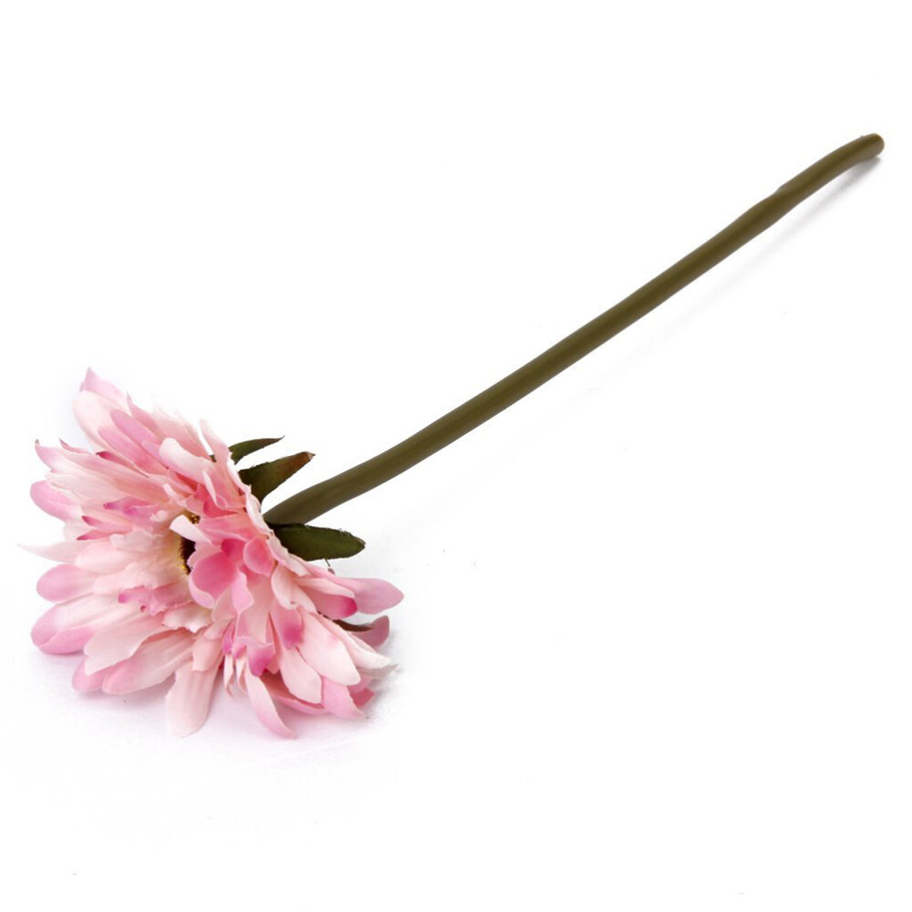 5pcs Artificial Gerbera Daisy Flower for Wedding Home Decoration (Pink)