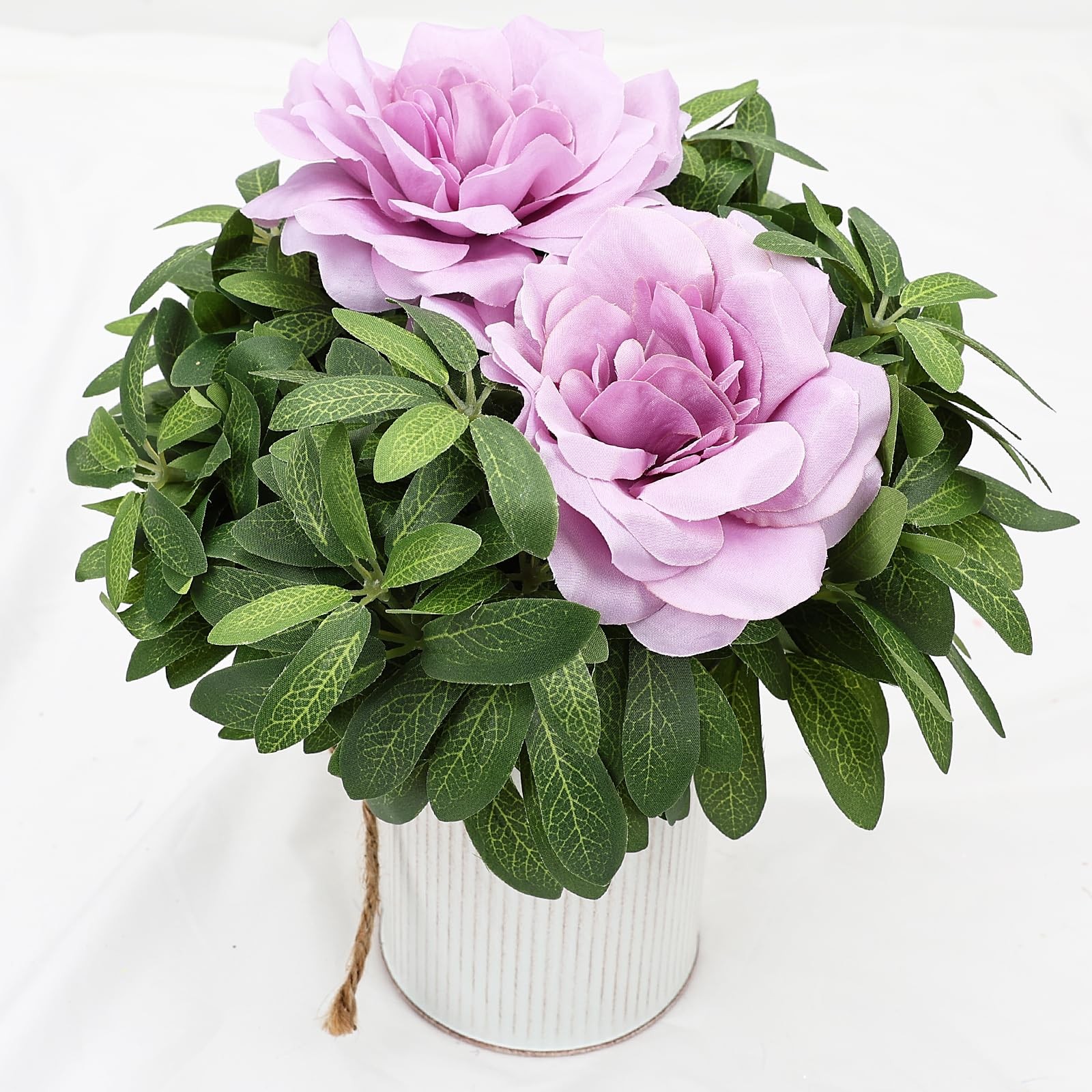 Artificial Silk Roses Flower Heads for Wedding Decorations – 50 Pieces Realis…