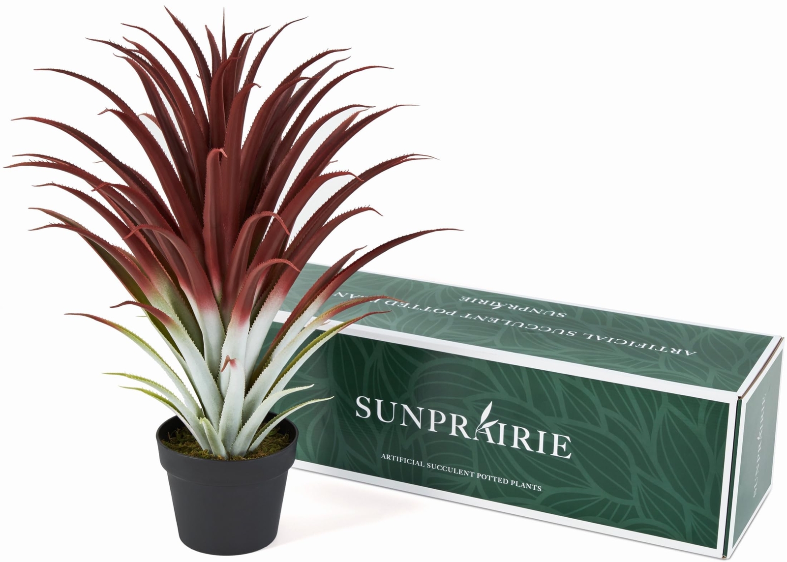 Hyper Realistic Big Red Artificial Aloe Vera Plant 26 Inches Tall. Large Faux…