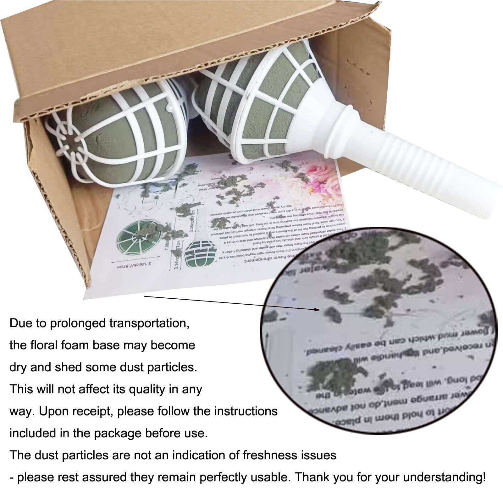 Bouquet Holders for Artificial Flowers Box of 6 Bridal Wedding DIY