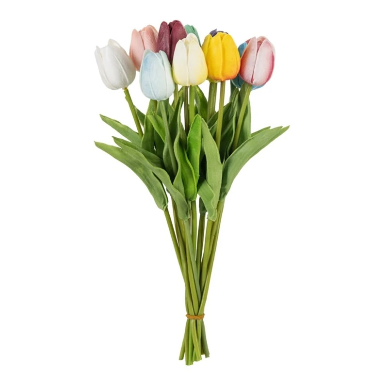10/30PCS Artificial Flowers Real Touch Tulip Scrapbook Vase Home Decor Wedding G