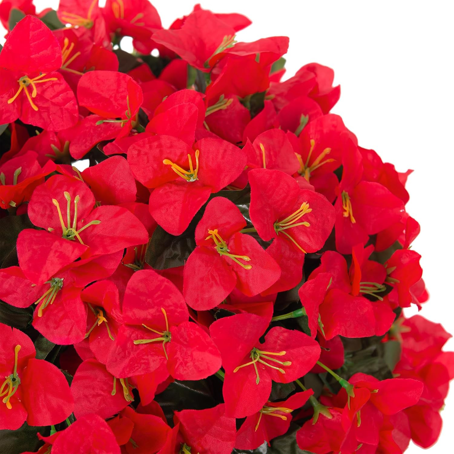 2 Pcs Artificial Faux Bougainvillea Flowers Plants for Outdoor outside Summer De