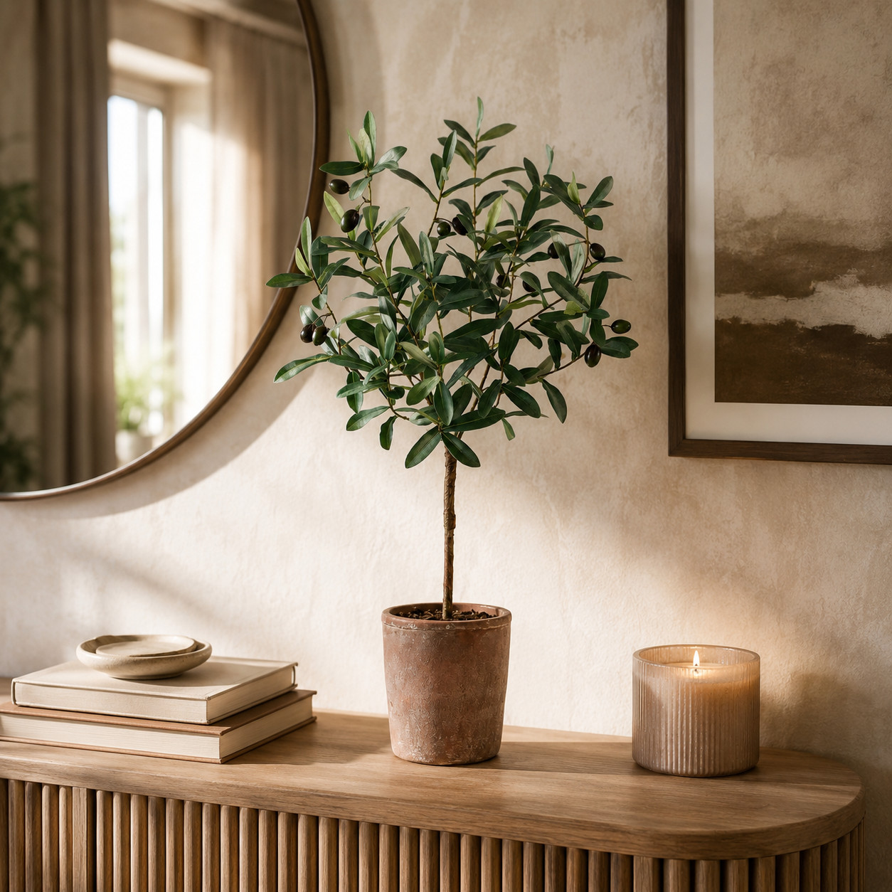 31″ Olive Artificial Tree