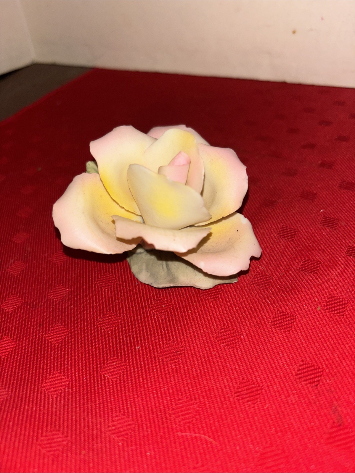 Napoleon Italy? Rose flower figurine bisque