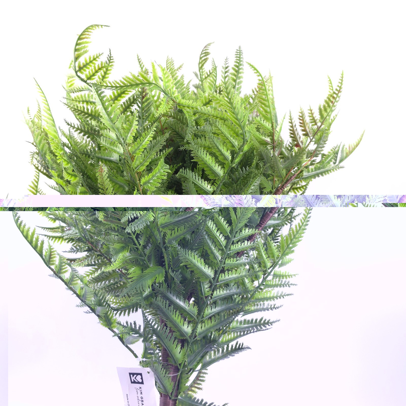 30″ Oversized Indoor/Outdoor Faux Fern Urn Filler by Kim Gravel Green