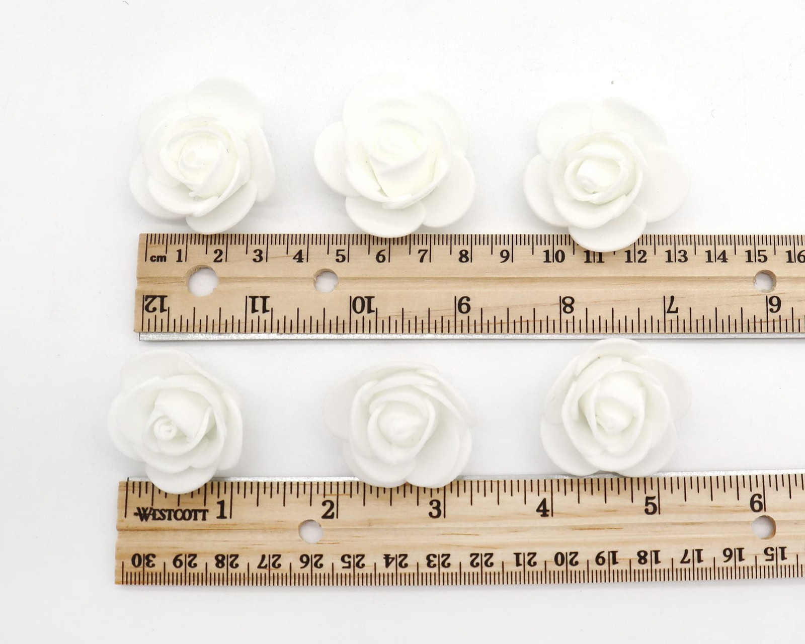 Artificial Flowers 100PCS 3CM Mini Fake Roses for DIY Wedding Bouquets Center…