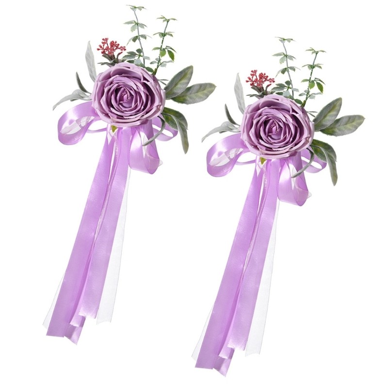 Luxurious Banquet Chair Back Decoration For Wedding Ceremony Holiday Decors 2pcs