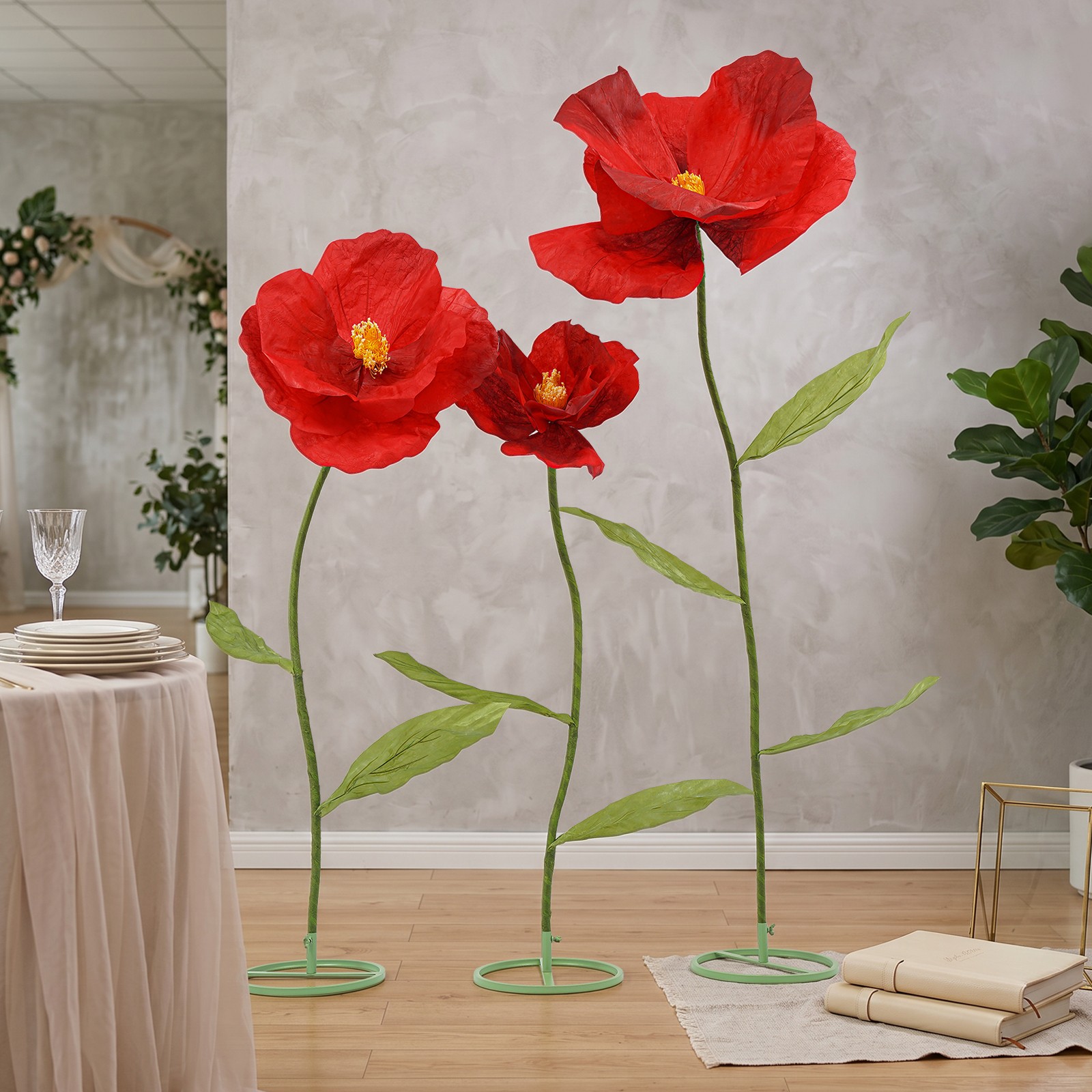 Large Artificial Flowers, Artificial Floral Decoration, DIY Floral Arrangements