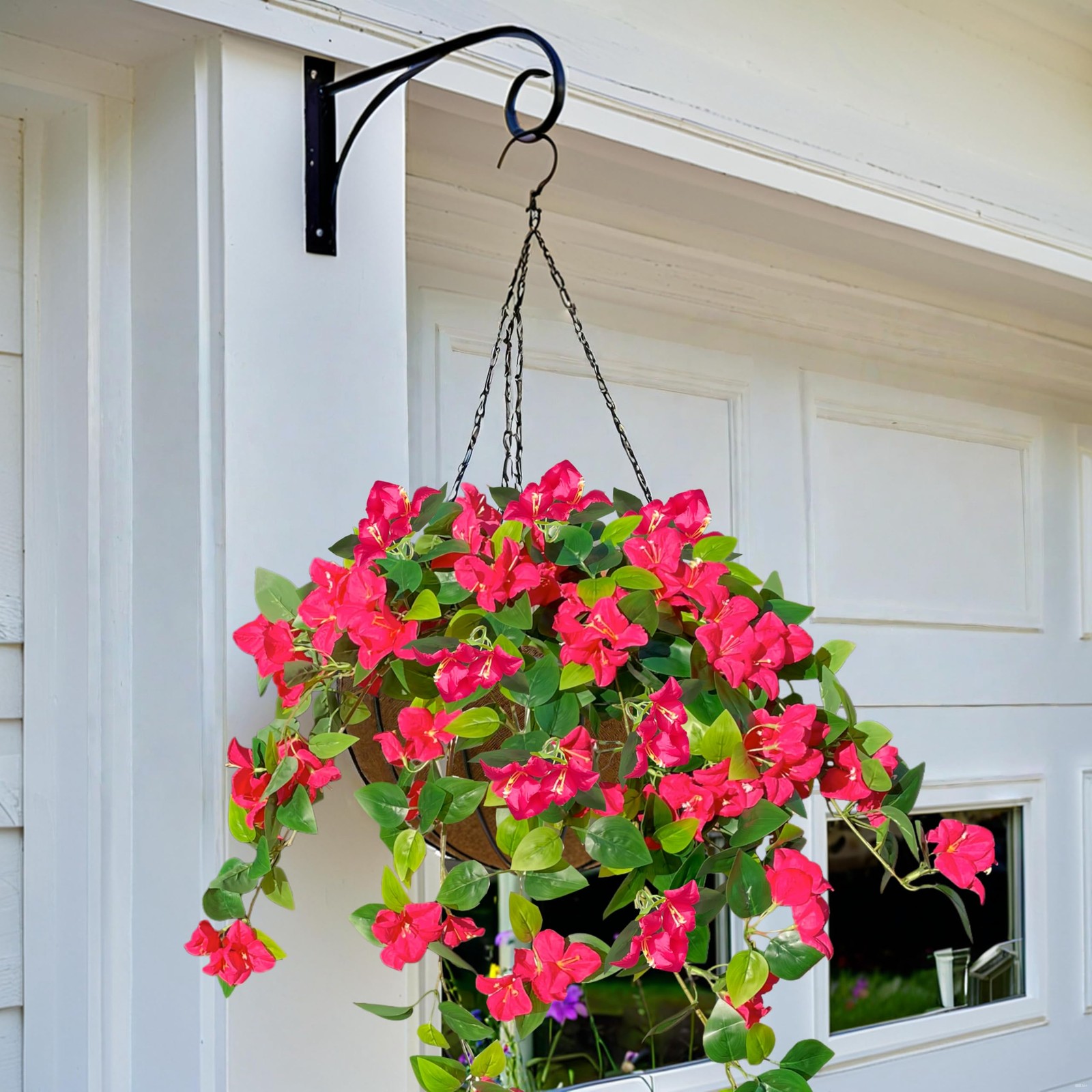 Artificial Bougainvillea Flowers Fake Plants for Outdoor Outside UV Resistant…
