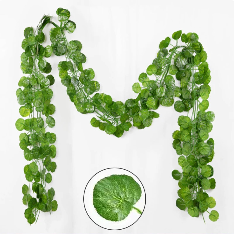 21M Artificial Green Leaves Ivy Vine Garland Creeper Rattan Fake Leaf Plants Han