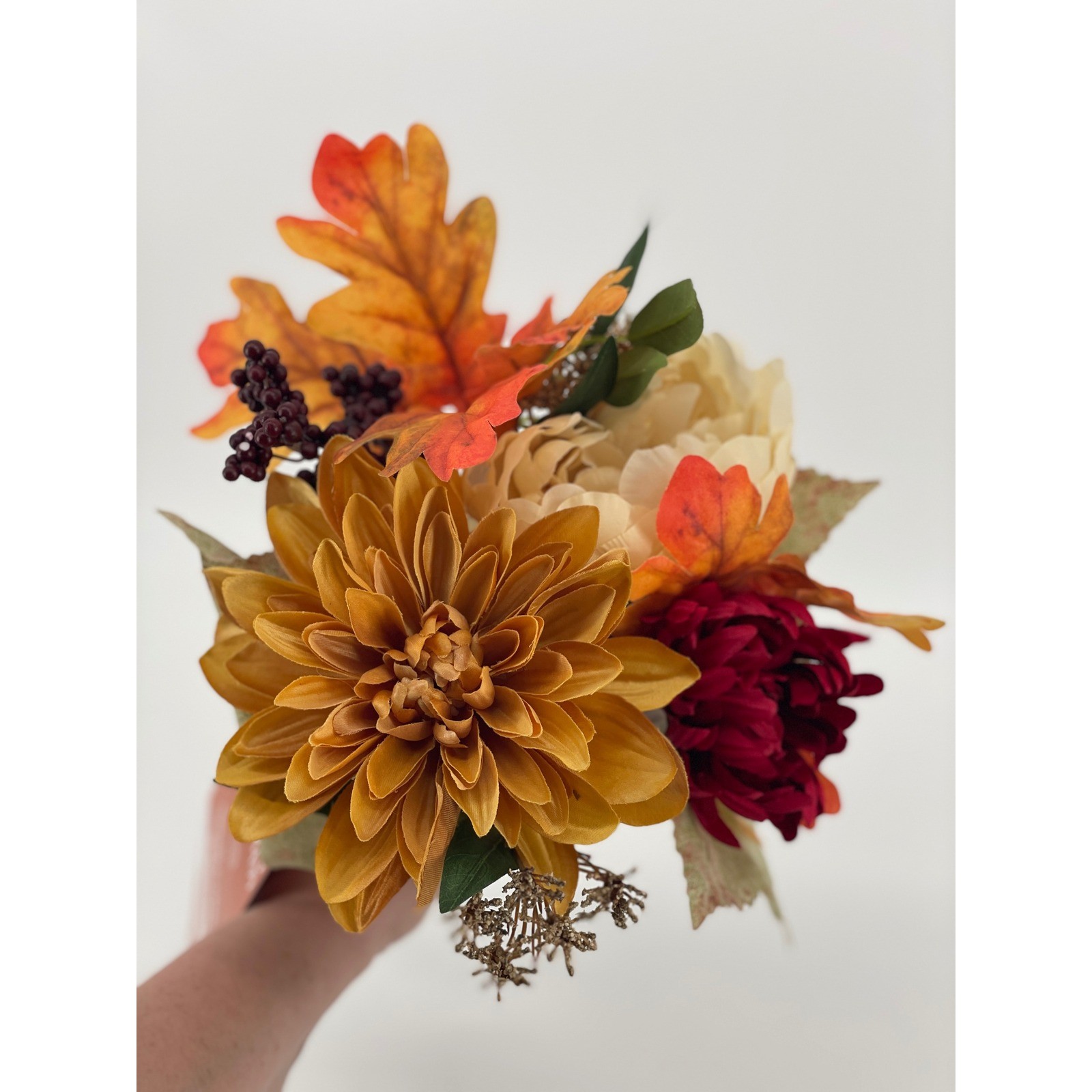 Lot of 25 Ashland Fall Floral Stems Pumpkins Lot Orange Yellow Autumn Decor New