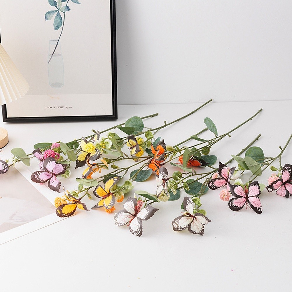 Butterfly Flower Silk Artificial 50cm for Wedding Party Home Garden Photo Setup