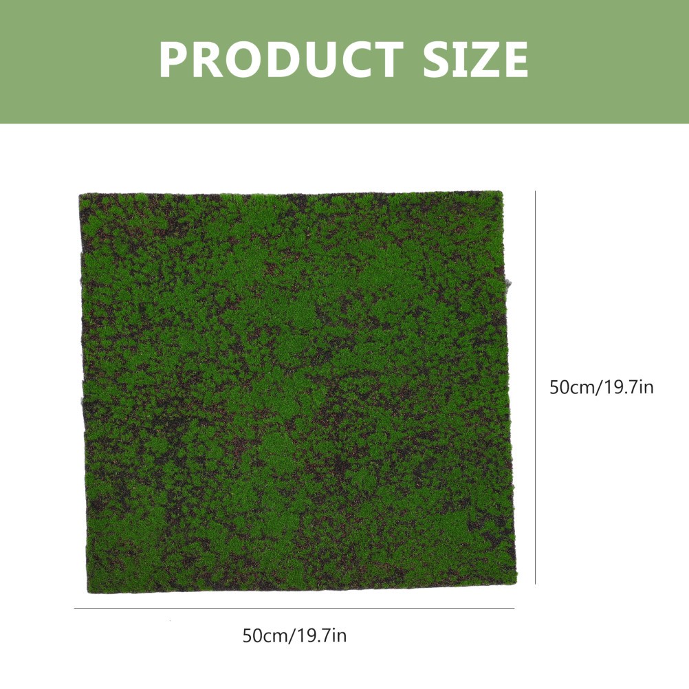 Artificial Moss Lawn Mat for Rustic Farmhouse Decor and Small Landscape Design