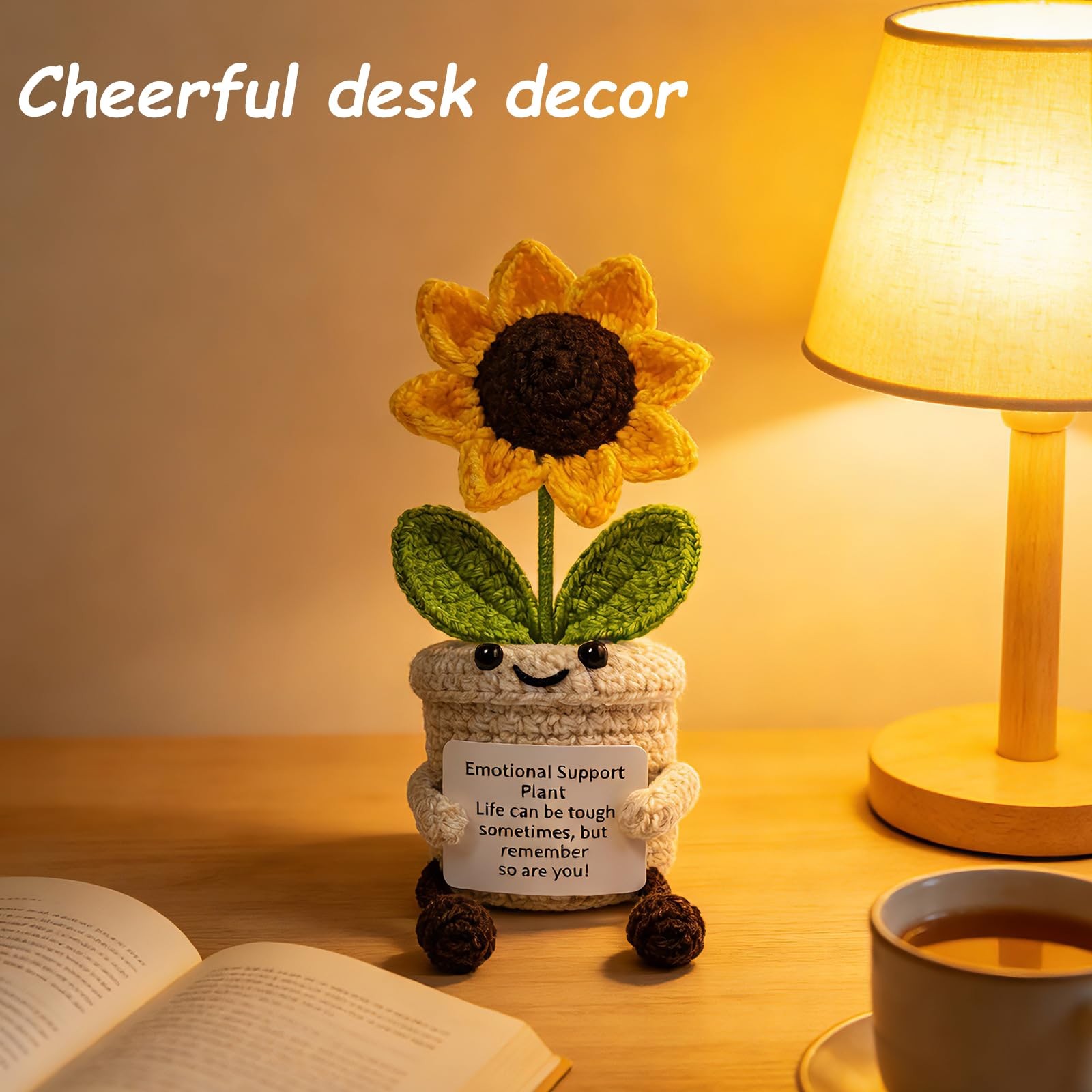 Emotional Plush Plant Crochet Sunflower Gifts for Her Mom Well Gifts for Men …