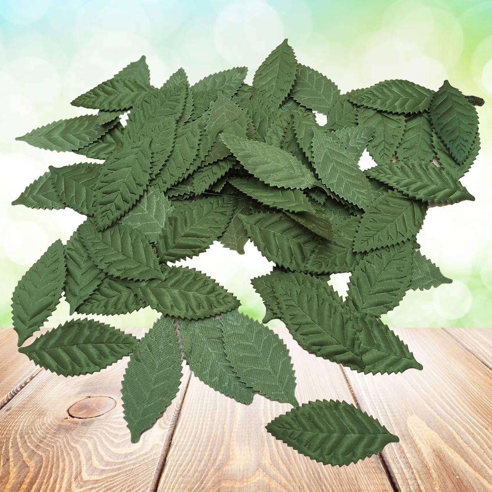 100 Pcs Fabric Artificial Silk Leaf DIY Garland for Wedding Party Decoration